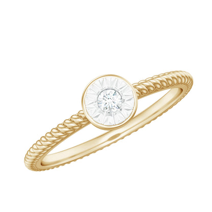 Illusion Set Diamond Promise Ring