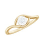 Certified Real Diamond Minimal Promise Ring for Women