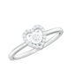 Certified Real Diamond Heart Promise Ring