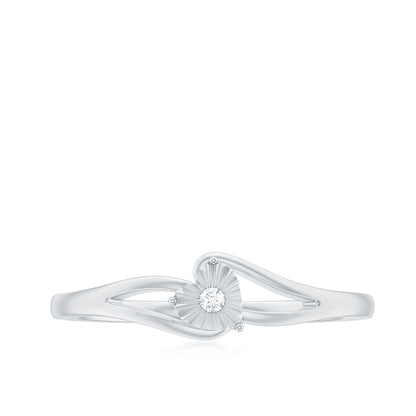Certified Real Heart Promise Ring with Split Shank