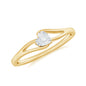 Certified Real Heart Promise Ring with Split Shank