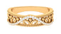 Vintage Inspired Real Diamond Wedding Band