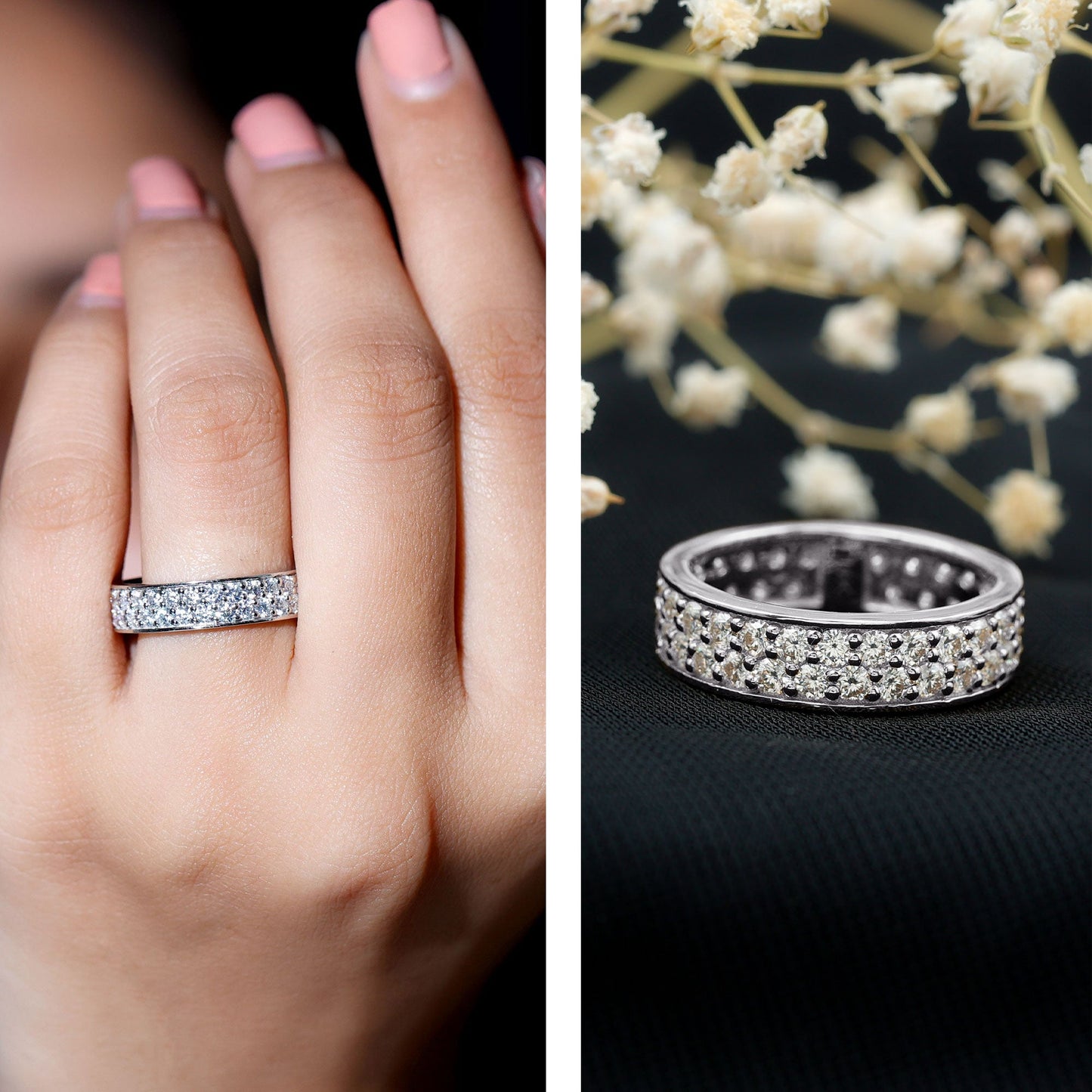 Certified Lab Grown Diamond Wedding Band For Women