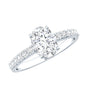Certified 1 Carat Lab Grown Diamond Oval Engagement Ring