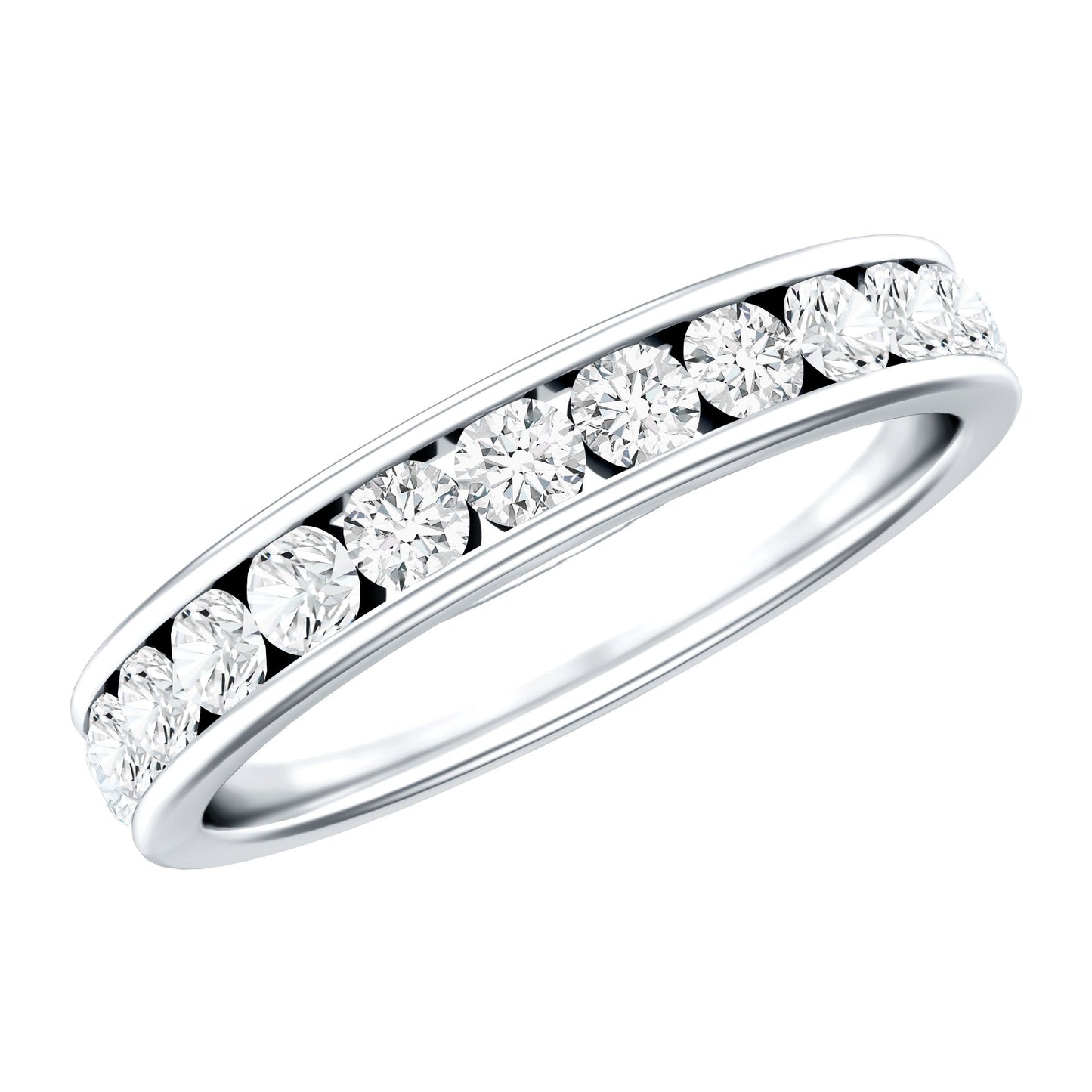 Certified Lab Grown Diamond Eternity Ring in Channel Set