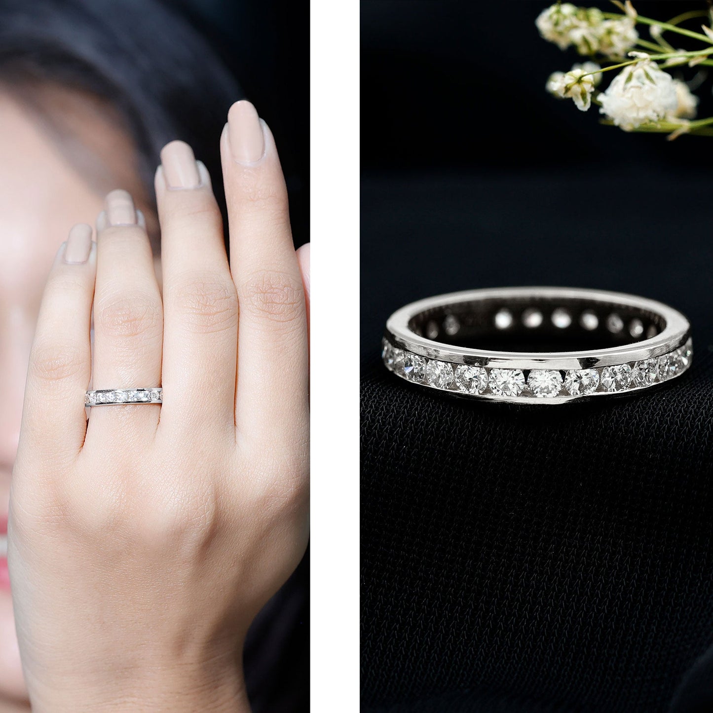 Certified Lab Grown Diamond Eternity Ring in Channel Set