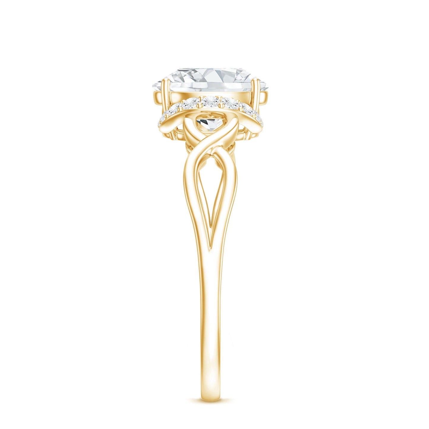 Lab Grown Diamond 1.2 Carat Oval Engagement Ring For Women