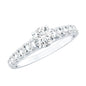 Lab Grown Diamond Classic Engagement Ring With Side Stones