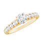 Lab Grown Diamond Classic Engagement Ring With Side Stones