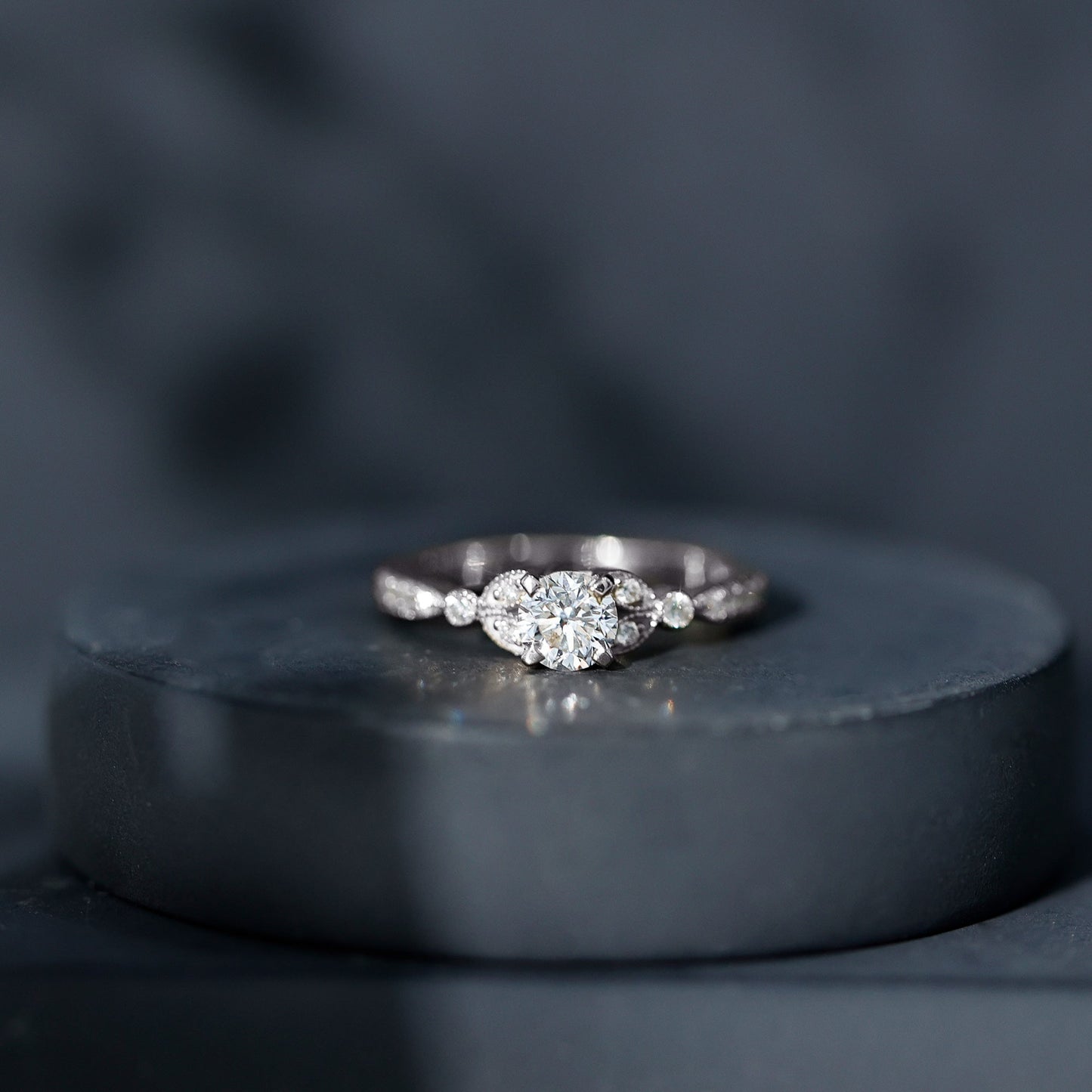 Certified Lab Grown Diamond Minimal Engagement Ring