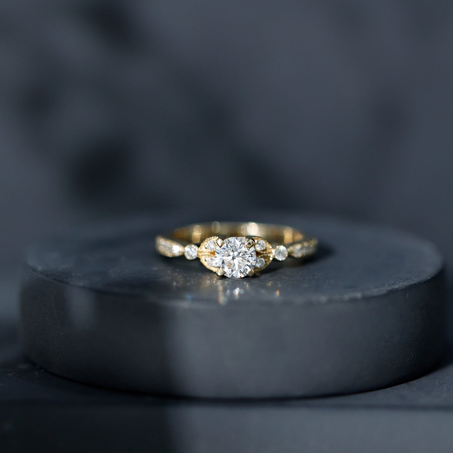 Certified Lab Grown Diamond Minimal Engagement Ring