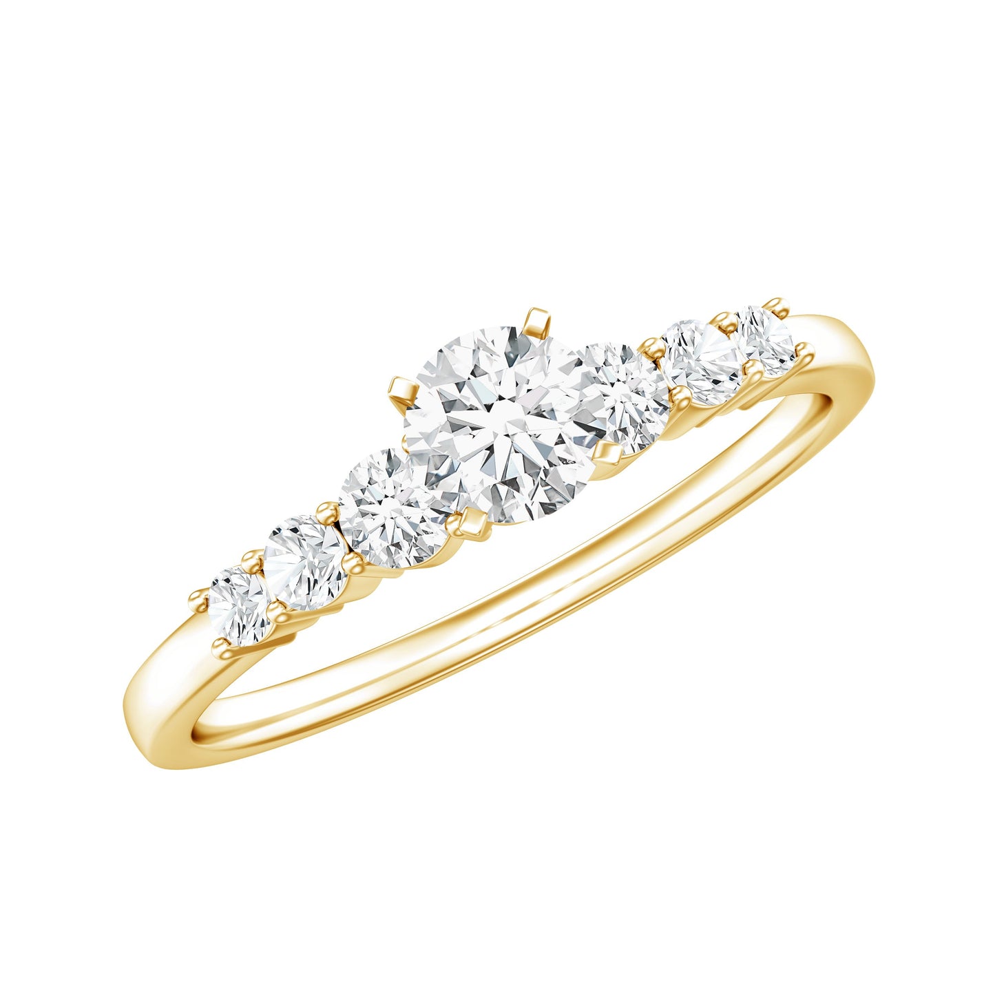 Certified Lab Grown Diamond Classic Solitaire Engagement Ring
