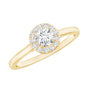 Certified Lab Grown Diamond Halo Promise Engagement Ring