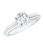 Certified 0.4 Carat Lab Grown Diamond Round Solitaire Promise Ring