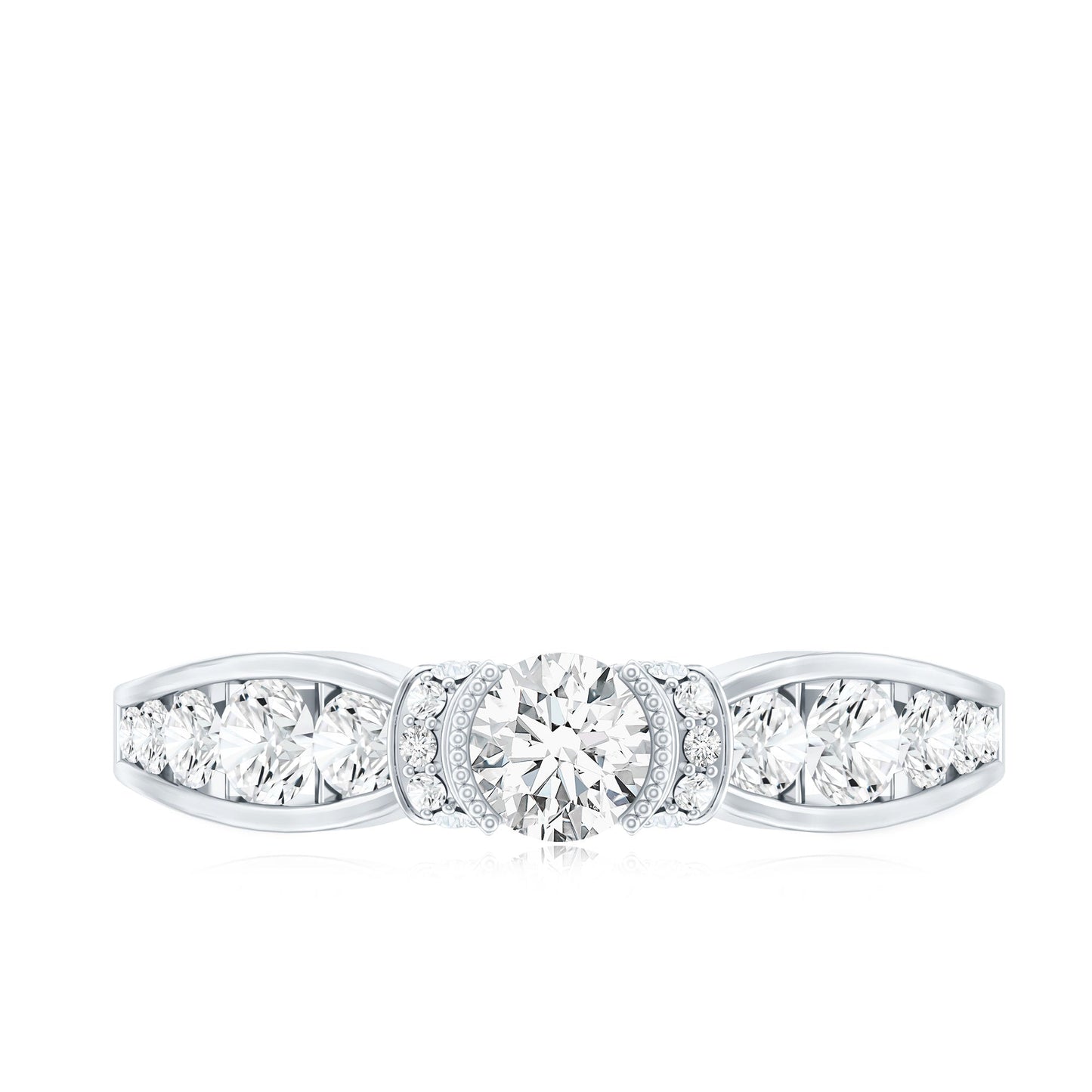 Certified Lab Grown Diamond Minimalist Engagement Ring