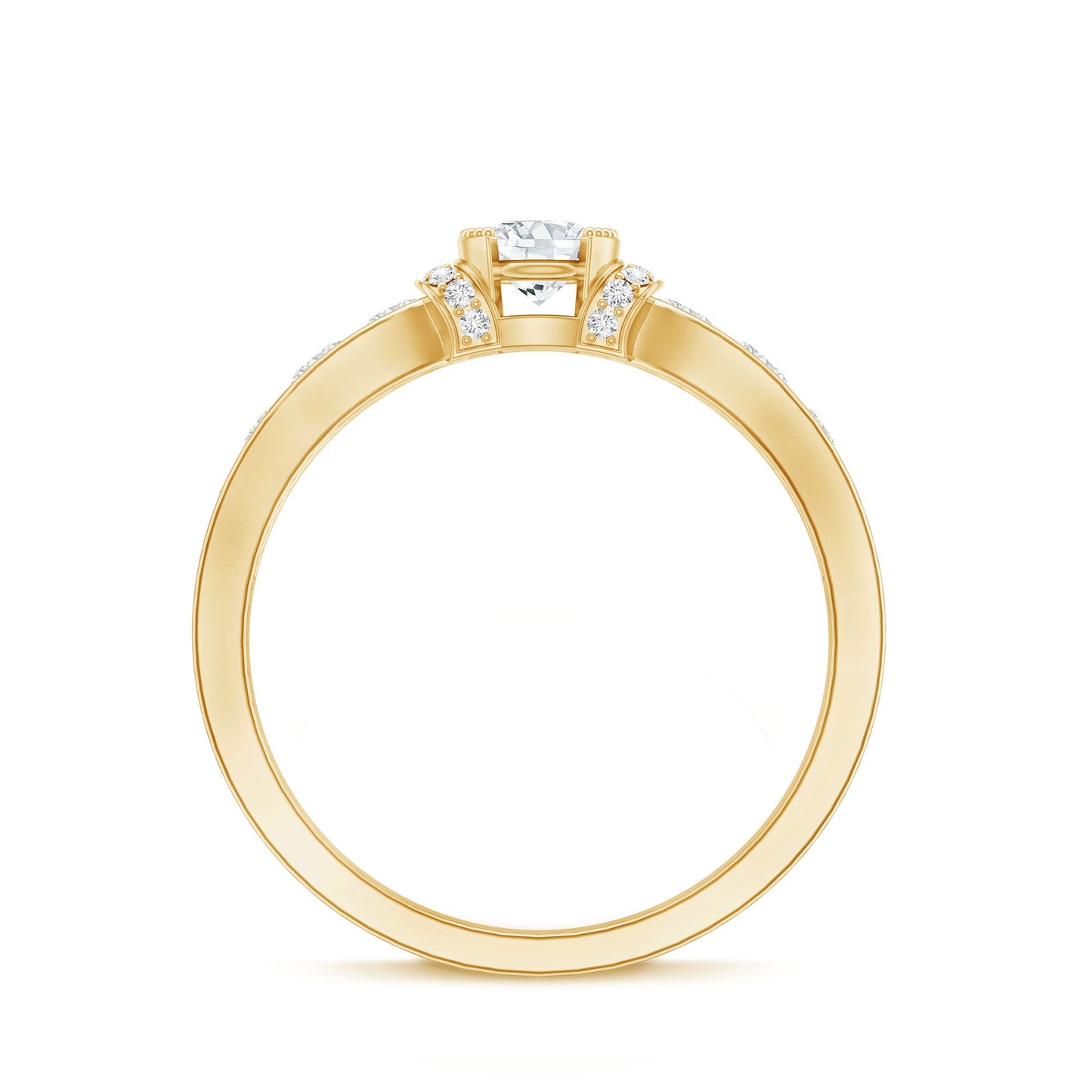 Certified Lab Grown Diamond Minimalist Engagement Ring
