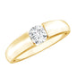 0.4 Carat Tension Mount Set Lab Grown Diamond Solitaire Band Ring