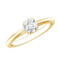 Certified 0.4 Carat Lab Grown Diamond Solitaire Promise Ring For Her