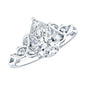 0.6 Carat Lab Grown Diamond Teardrop Solitaire Engagement Ring