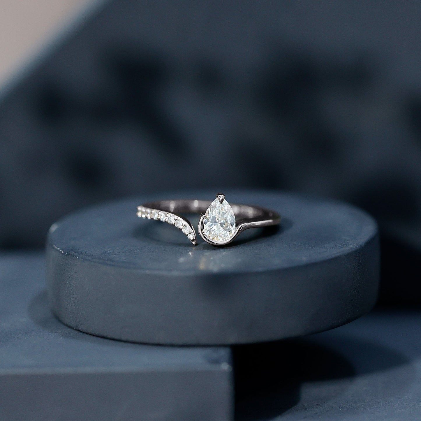 Certified Lab Grown Diamond Designer Promise Ring