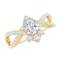 Lab Grown Diamond Teardrop Designer Engagement Ring
