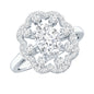 Certified Lab Grown Diamond Statement Engagement Ring