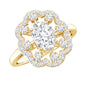 Certified Lab Grown Diamond Statement Engagement Ring