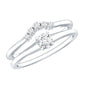 Lab Grown Diamond Minimal Engagement Ring With Enhancer