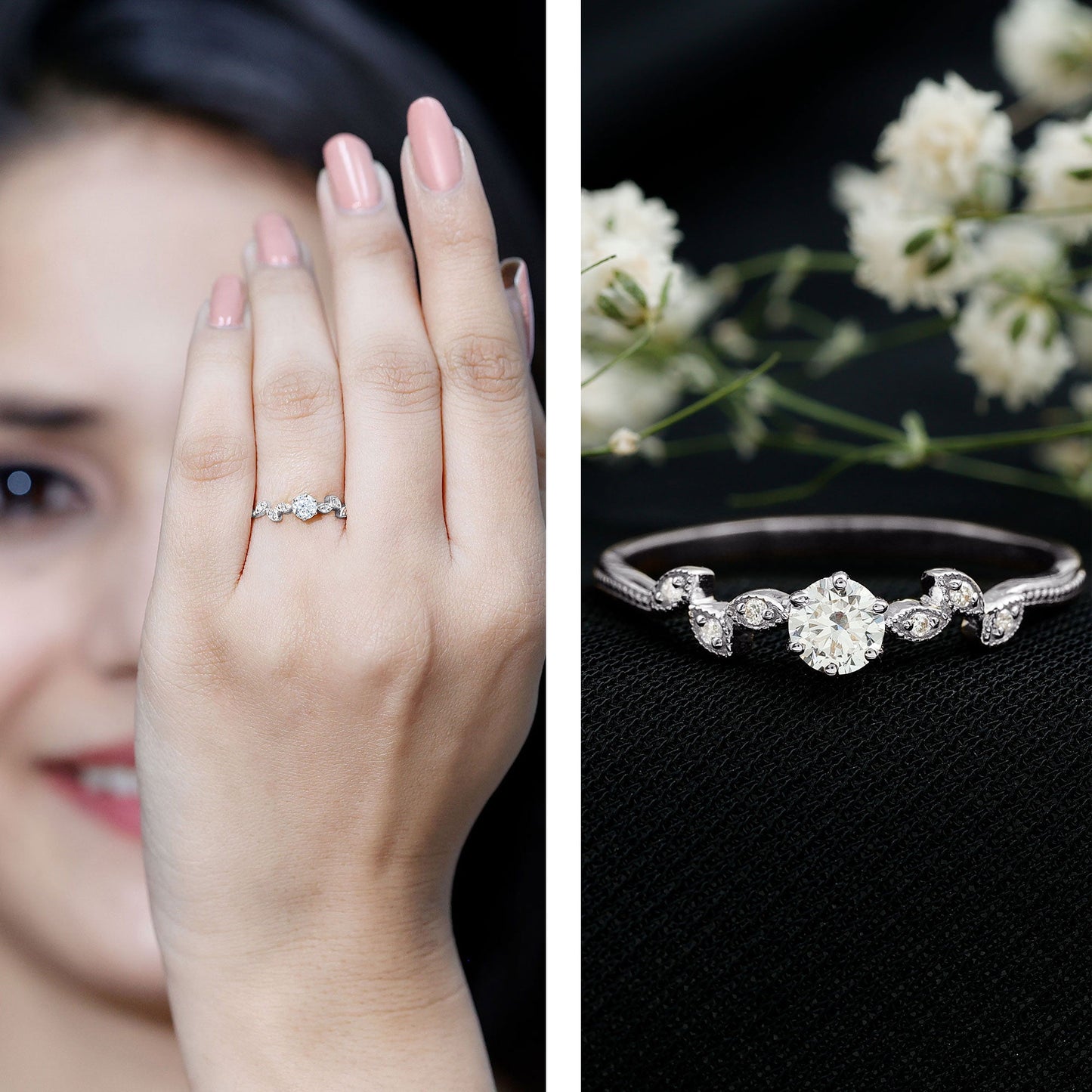 Certified Lab Grown Diamond Minimalist Promise Ring