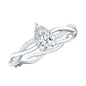 0.6 Carat Lab Grown Diamond Pear Shaped Engagement Ring
