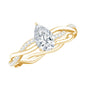 0.6 Carat Lab Grown Diamond Pear Shaped Engagement Ring