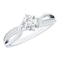 0.4 Carat Certified Lab Grown Diamond Infinity Engagement Ring