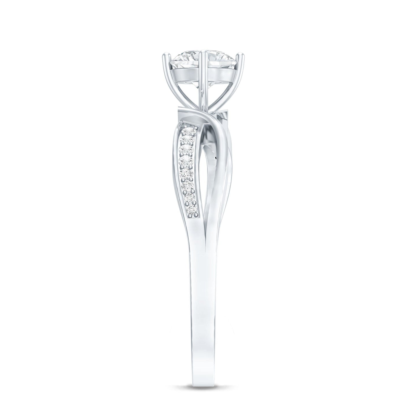 0.4 Carat Certified Lab Grown Diamond Infinity Engagement Ring