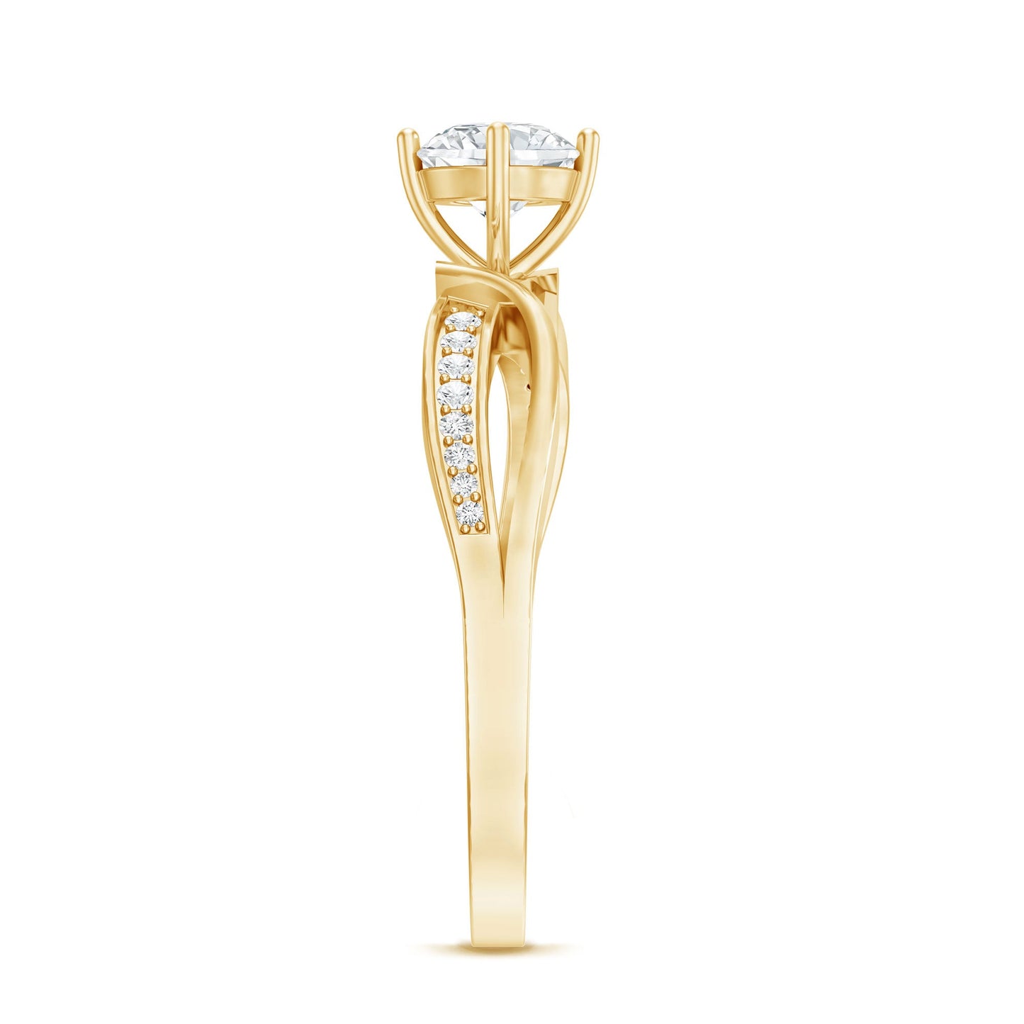 0.4 Carat Certified Lab Grown Diamond Infinity Engagement Ring