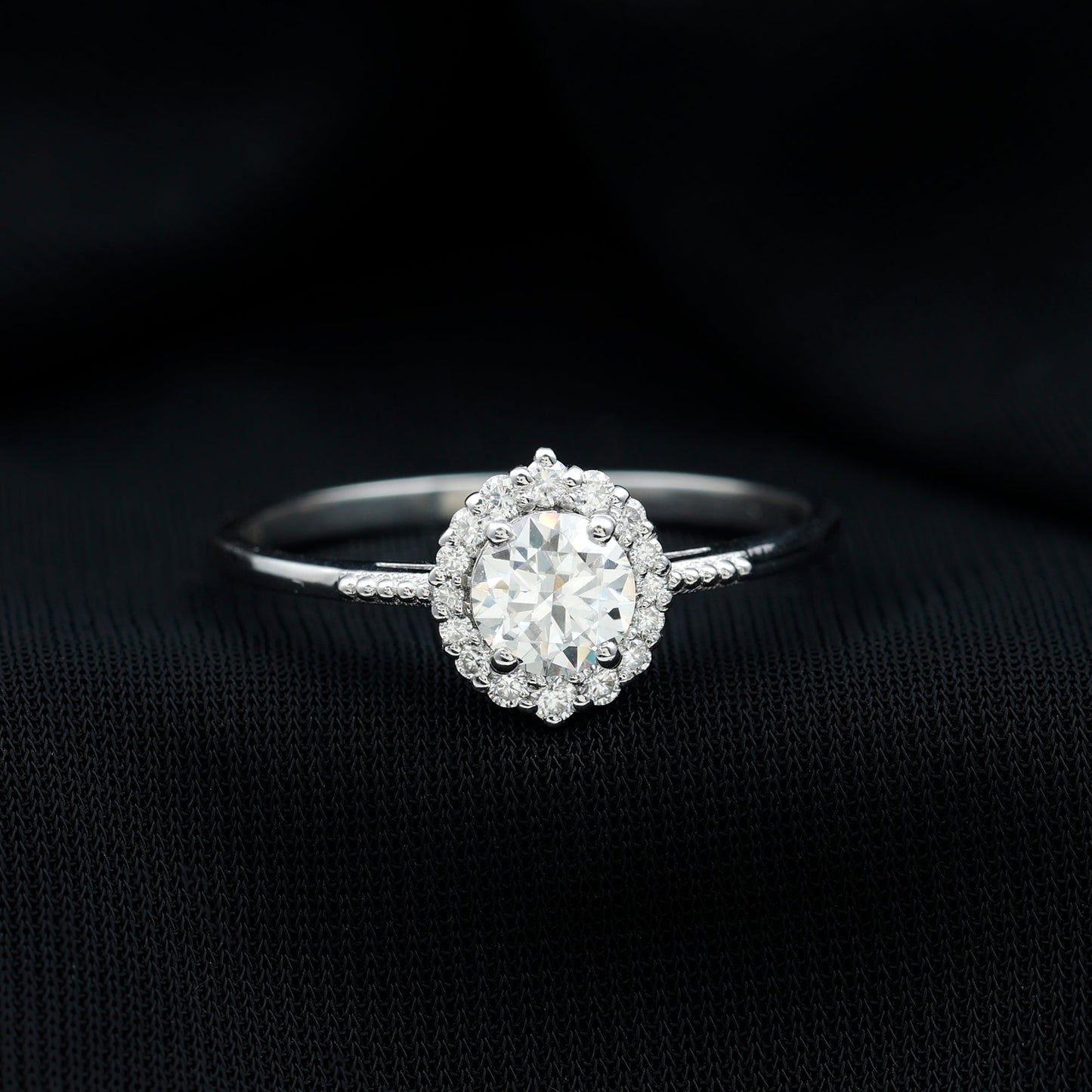 Classic Lab Grown Diamond Halo Engagement Ring
