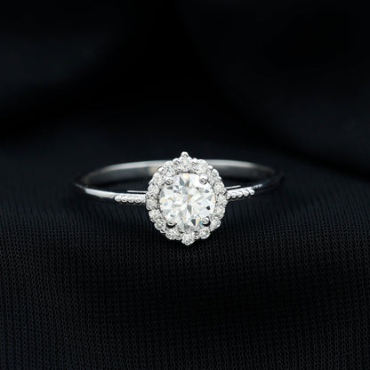 Classic Lab Grown Diamond Halo Engagement Ring