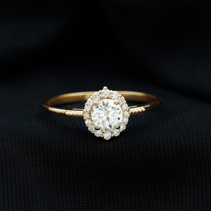 Classic Lab Grown Diamond Halo Engagement Ring