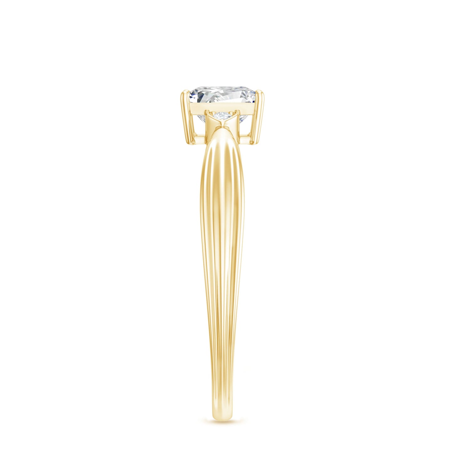0.8 Carat Princess Cut Lab Grown Diamond Solitaire Promise Ring