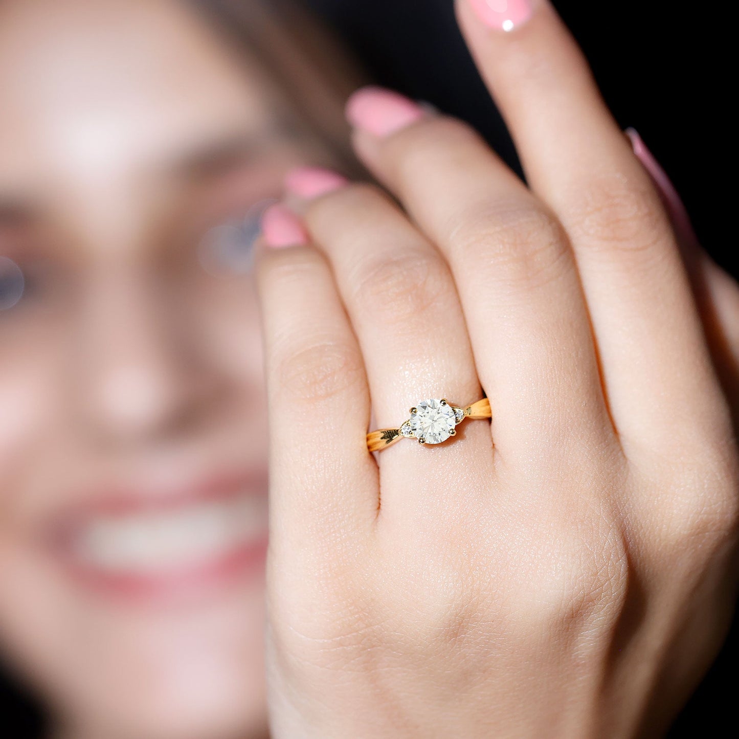 0.9 Carat Certified Lab Grown Diamond Solitaire Promise Ring