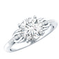 Certified 2 Carat Round Lab Grown Diamond Unique Engagement Ring