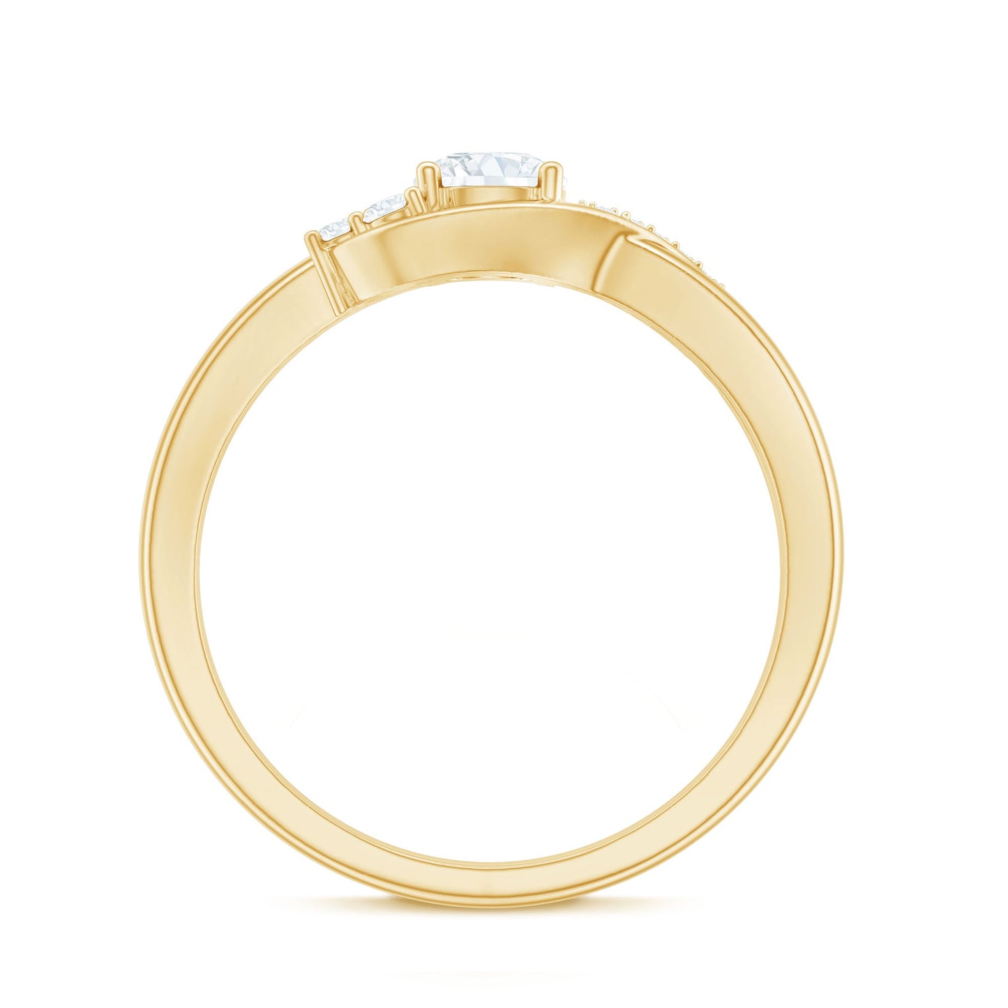 Certified 0.4 Carat Lab Grown Diamond Proposal Ring For Women
