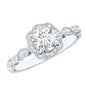 Certified Lab Grown 0.9 Carat Diamond Nature Engagement Ring