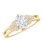 Certified 1.2 Carat Lab Grown Oval Diamond Designer Engagement Ring