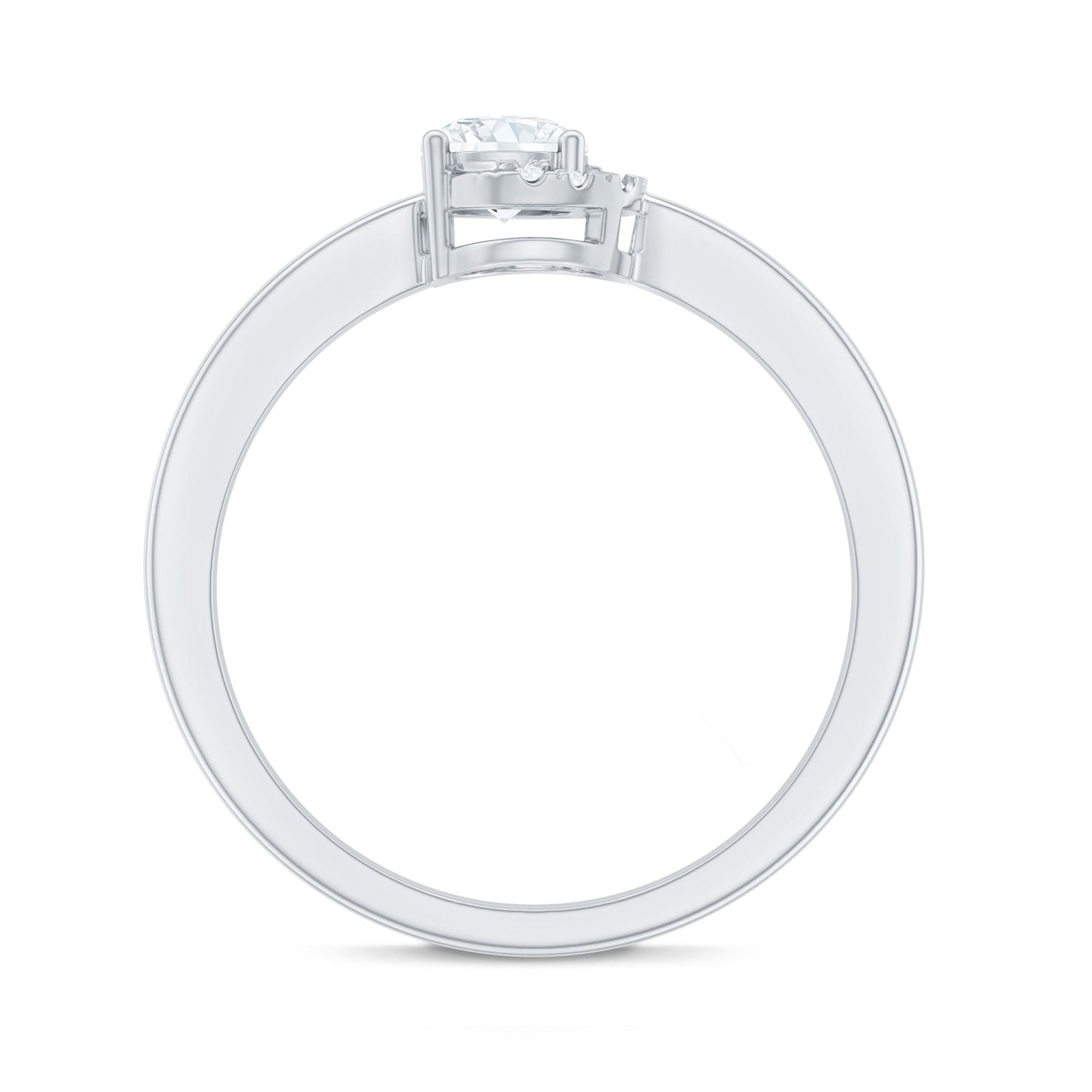 0.4 Carat Certified Lab Grown Diamond Solitaire Promise Ring