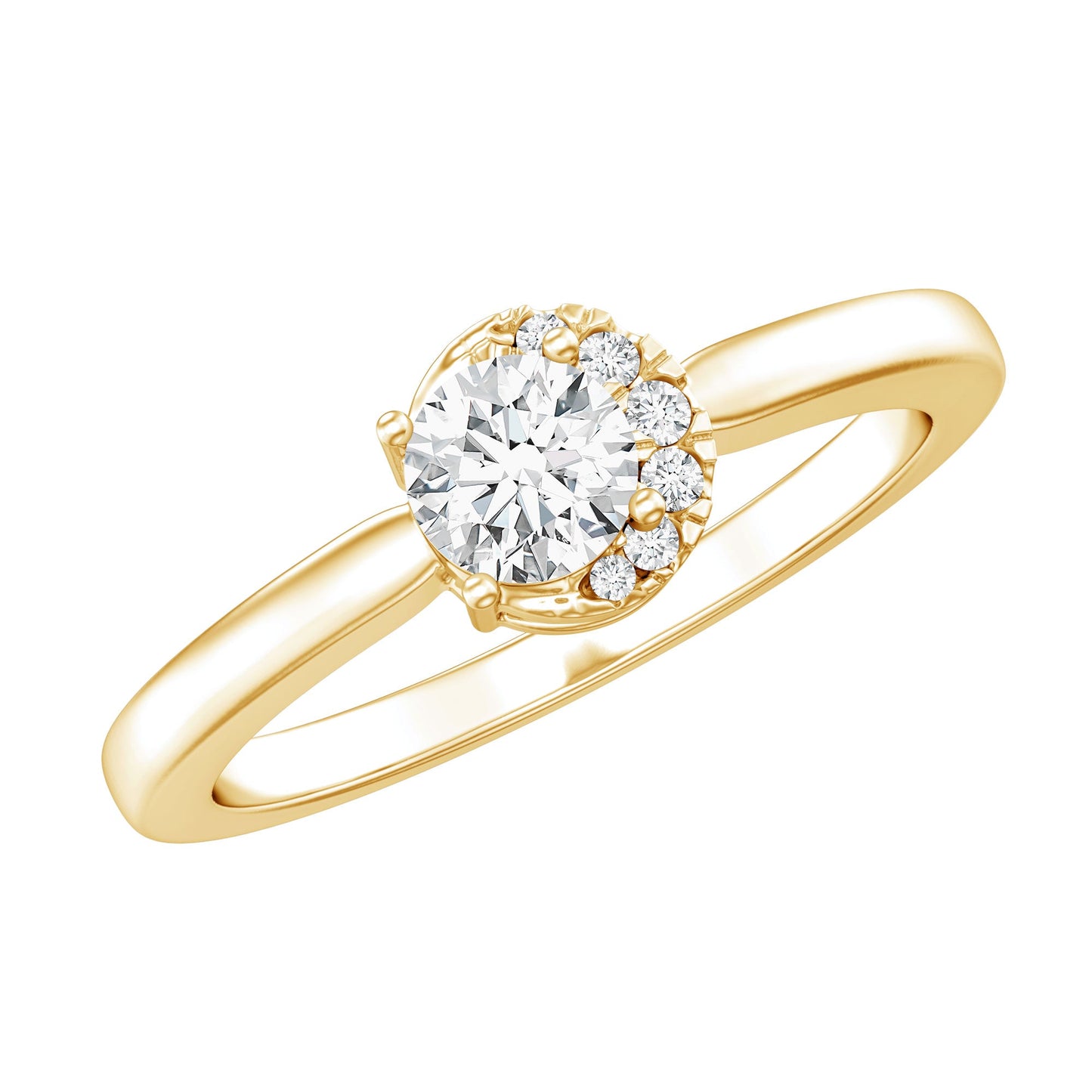 0.4 Carat Certified Lab Grown Diamond Solitaire Promise Ring