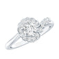 Certified 0.4 Carat Lab Grown Diamond Nature Inspired Engagement Ring