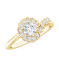 Certified 0.4 Carat Lab Grown Diamond Nature Inspired Engagement Ring