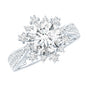 Certified 2 Carat Lab Grown Diamond Non Traditional Engagement Ring