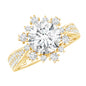Certified 2 Carat Lab Grown Diamond Non Traditional Engagement Ring