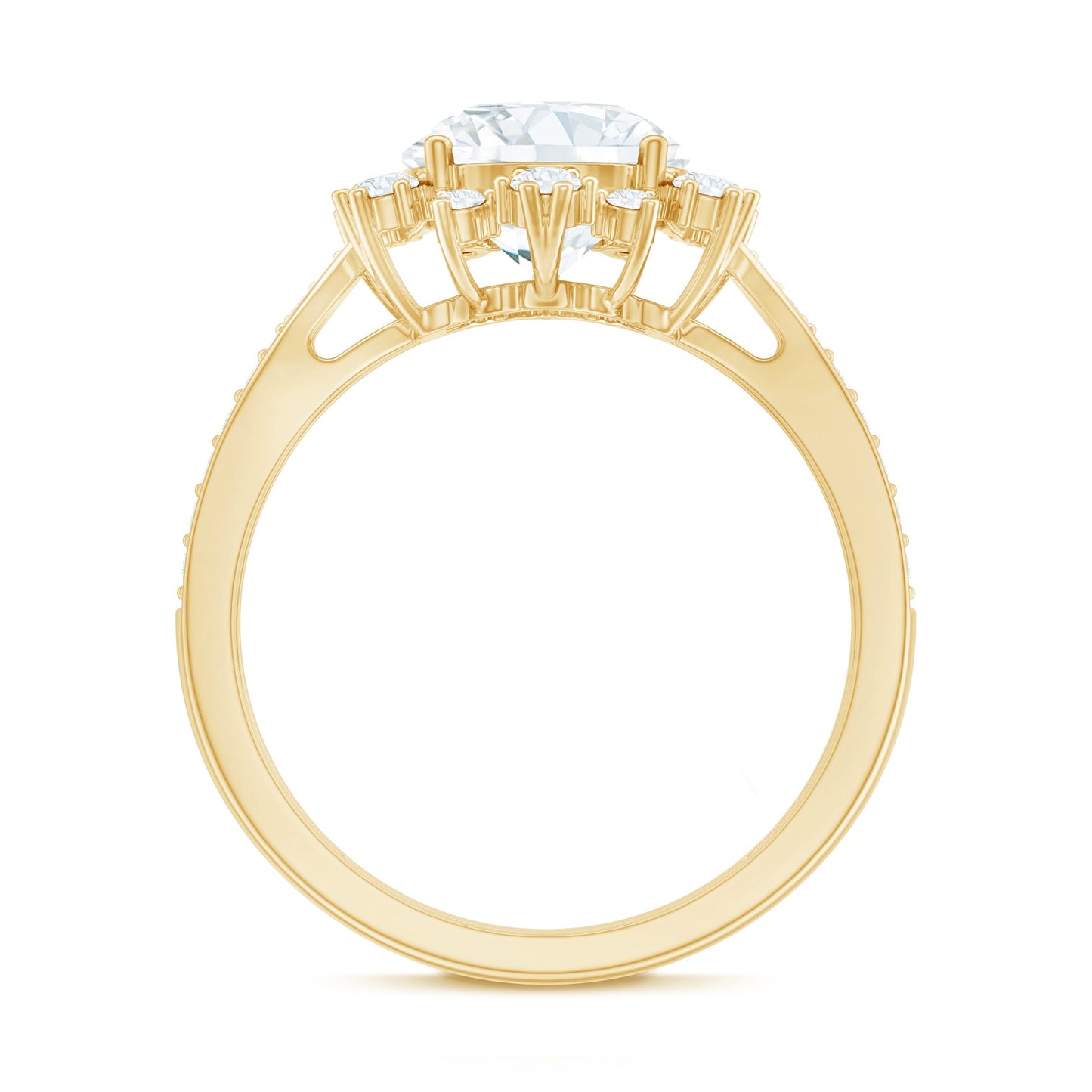 Certified 2 Carat Lab Grown Diamond Non Traditional Engagement Ring